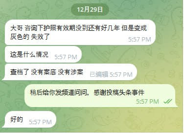 咨询下护照有效期没到还有好几年但是变成灰色的失效了